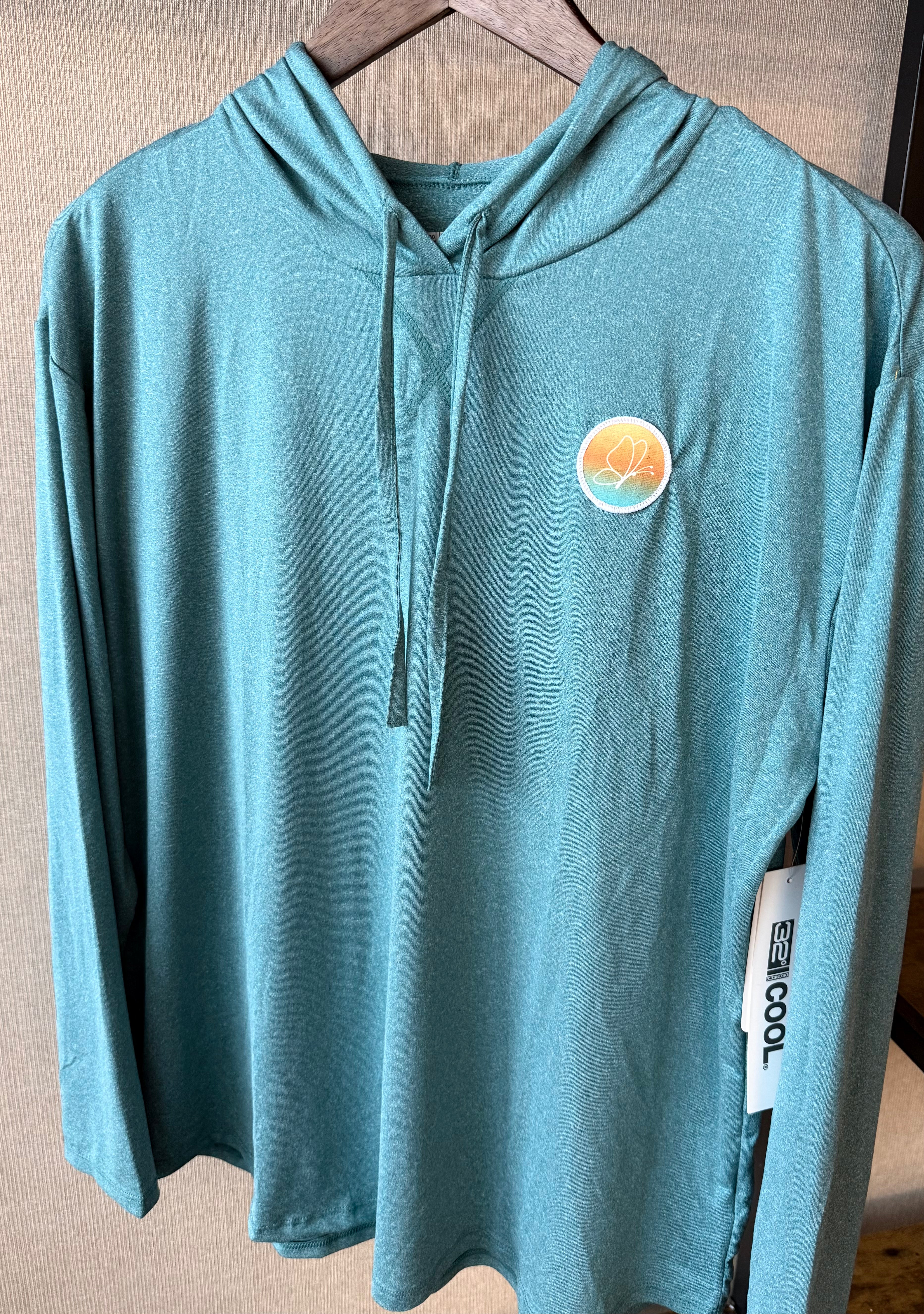 Active Hoodie - Aqua - FM round